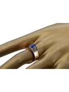 Ring Vintage Sapphire originál Vintage 14k Produkt s Pink Gold VRC007R